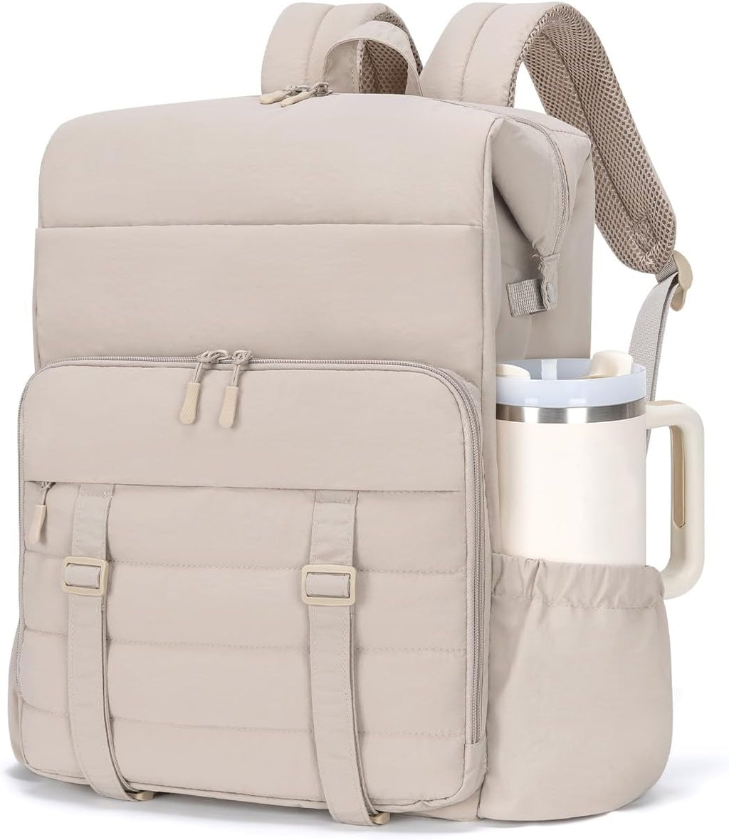 Backpack Cooler 40 Cans Puffer Soft Cooler with Laptop Compartment