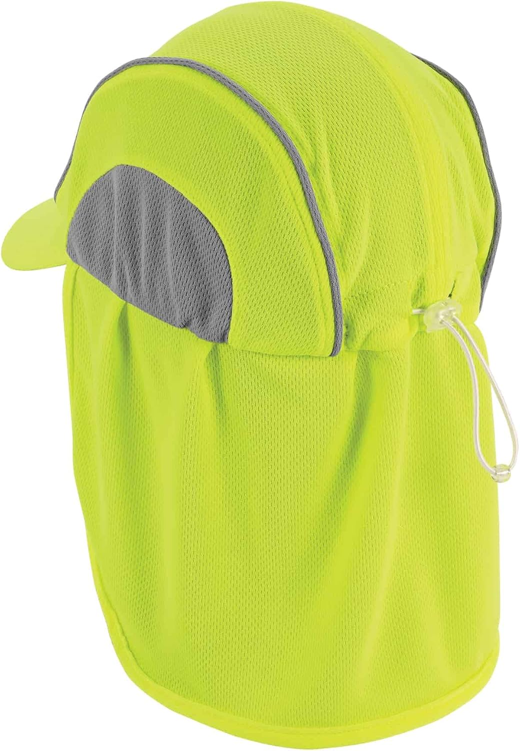 Ergodyne Chill Its 6650 Baseball Cap, Hat with Neck Shade, Sweat Wicking, High Visibility ,UPF 50+ protection, Lime