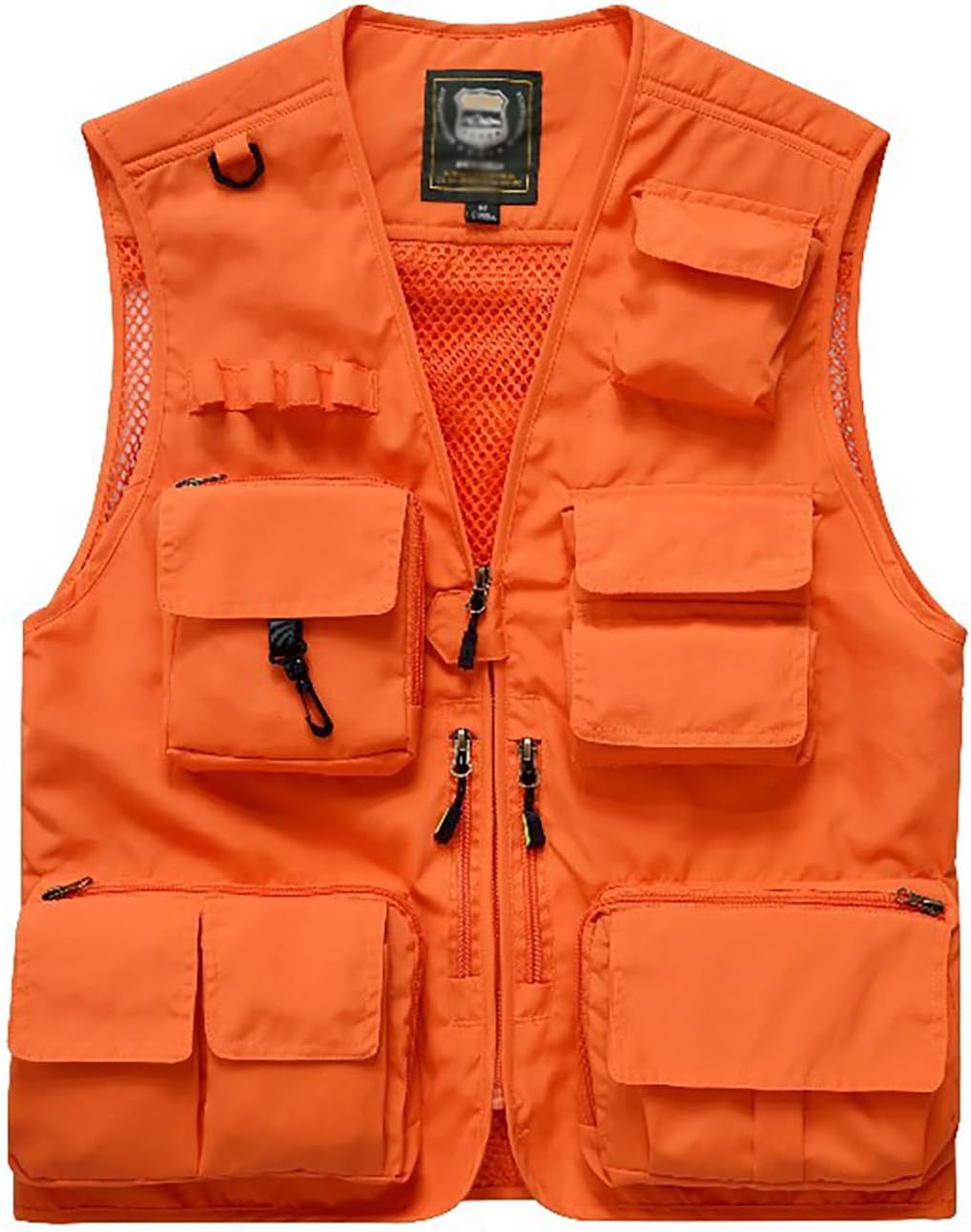 Hbufnha Outdoor Fishing Hunting Vest Multi Pockets Work Cargo Jacket