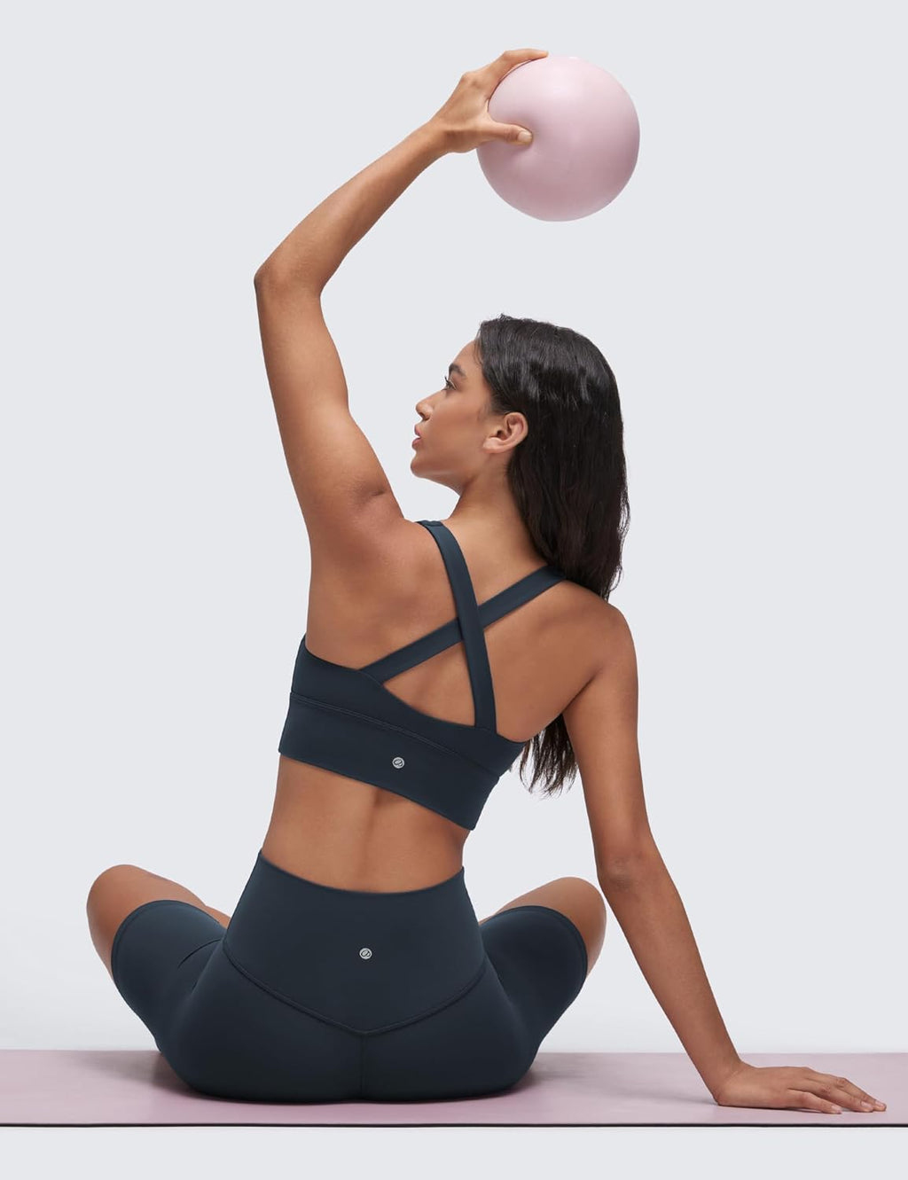 CRZ YOGA Butterluxe Ruched V Neck Sports Bra