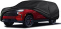 16-Layer 600D Heavy Duty Universal Full Car Cover for Outdoor & Indoor Use - All Weather Sun UV Rain Snow Dust Proof, Waterproof Scratch Resistant, Fits SUVs Body Length 213"-235"/17.7-19.5 ft