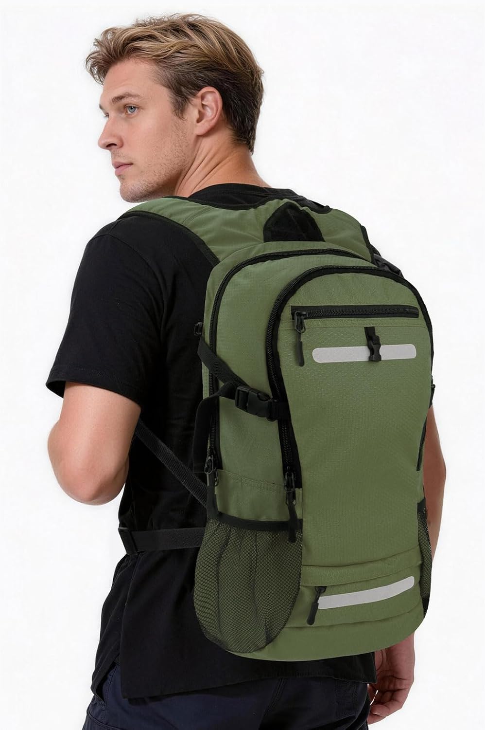 Zavothy 20L Multipurpose Hiking Backpack with 3L Water Bladder – Durable Hydration Backpack with Insulated Bladder Compartment, Hidden Helmet Holder & Rain Cover – for Hiking, Commuting, and Camping