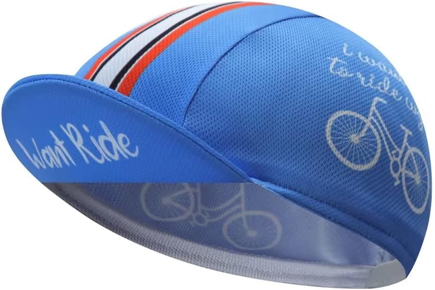Man's Cycling Cap - Polyester Road Cycling Hat-Under Helmet - Cycling Helmet Liner Breathable&Sweat Uptake