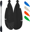iTAOSTAR Adjustable Kayak Paddle, Aluminum Shaft and PP Blade, Floating Kayaking Oars with Anti-Freeze Grip & Drip Rings, 2-Piece Lightweight Oar for Kayak Canoe Fishing – 225-235 cm (88.6-92.5 in)