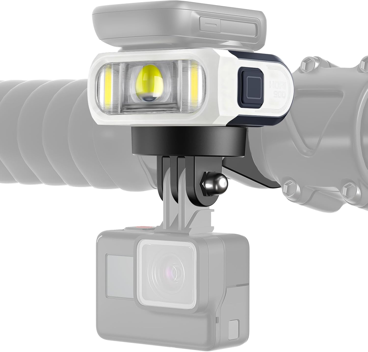 Magicshine Hori 900 Compatible with Garmin/Wahoo Bike Computer Dual Mounted Bike Light 900 Lumens Super Bright Independent DRL Fast USB-C Charging IPX6 Waterproof Rating Bicycle Headlight