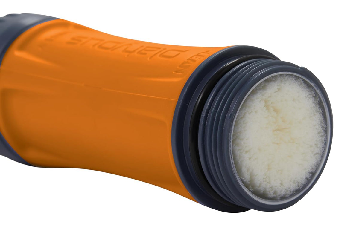 Platypus Quickdraw Ultralight Backpacking Water Filter, Orange
