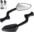 Zycle Bike Mirrors, EBike Mirrors for Handlebars, 360° Adjustable Bicycle Rear view Mirror, 22.2mm Diameter Universal Bike Accessories, 1 Pair, Black