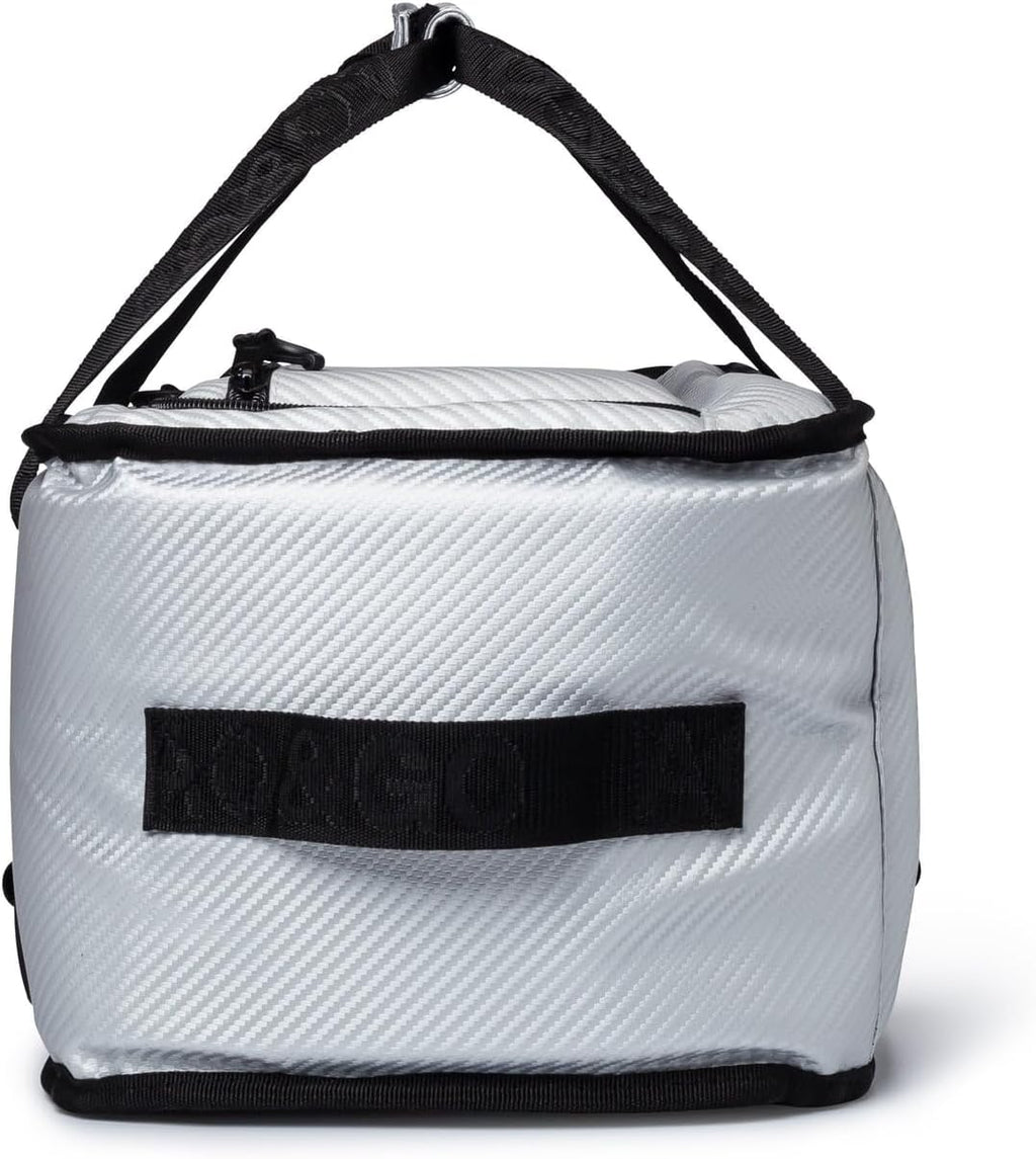 AO Coolers Stow-N-Go Carbon Soft Cooler, Low-Profile, Leakproof with High-Density Insulation, Holds Ice for 24 Hours