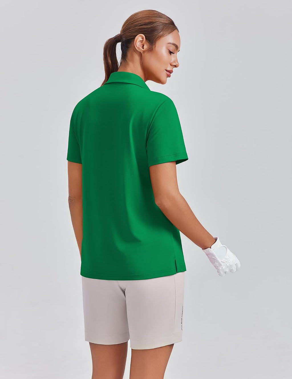 PINSPARK Womens Golf Shirt 4-Button UPF 50+ Quick Dry Collared Polo Shirts