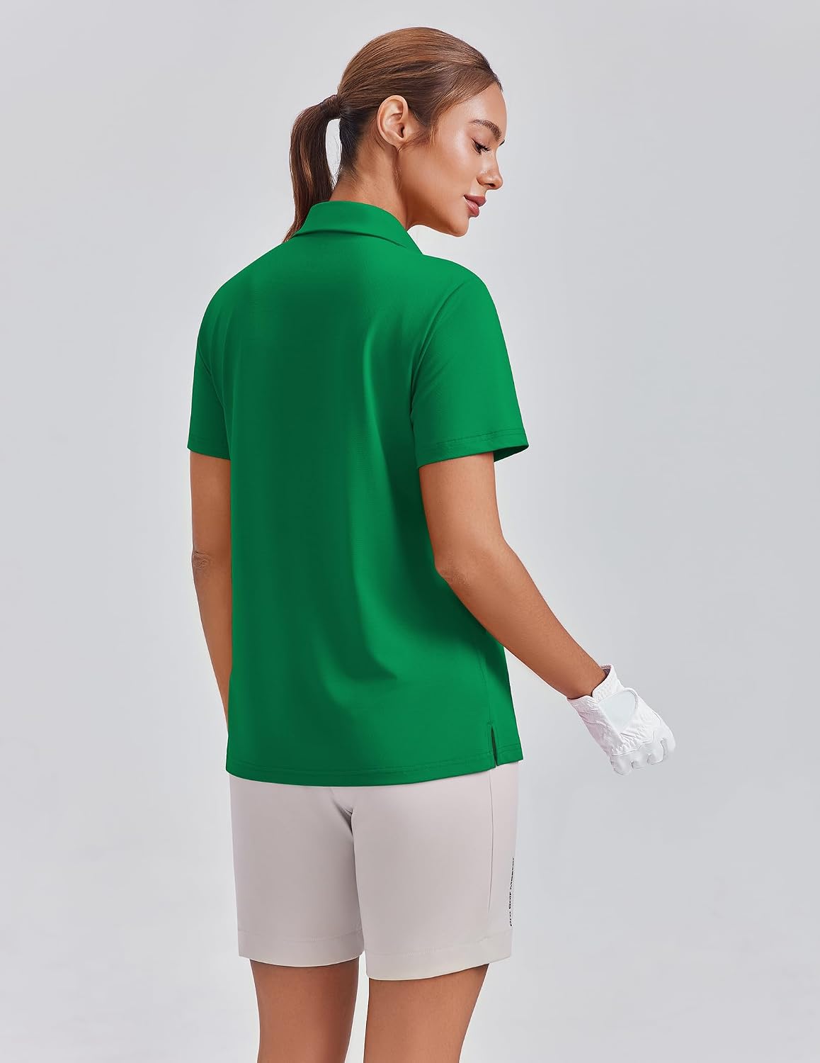 PINSPARK Womens Golf Shirt 4-Button UPF 50+ Quick Dry Collared Polo Shirts