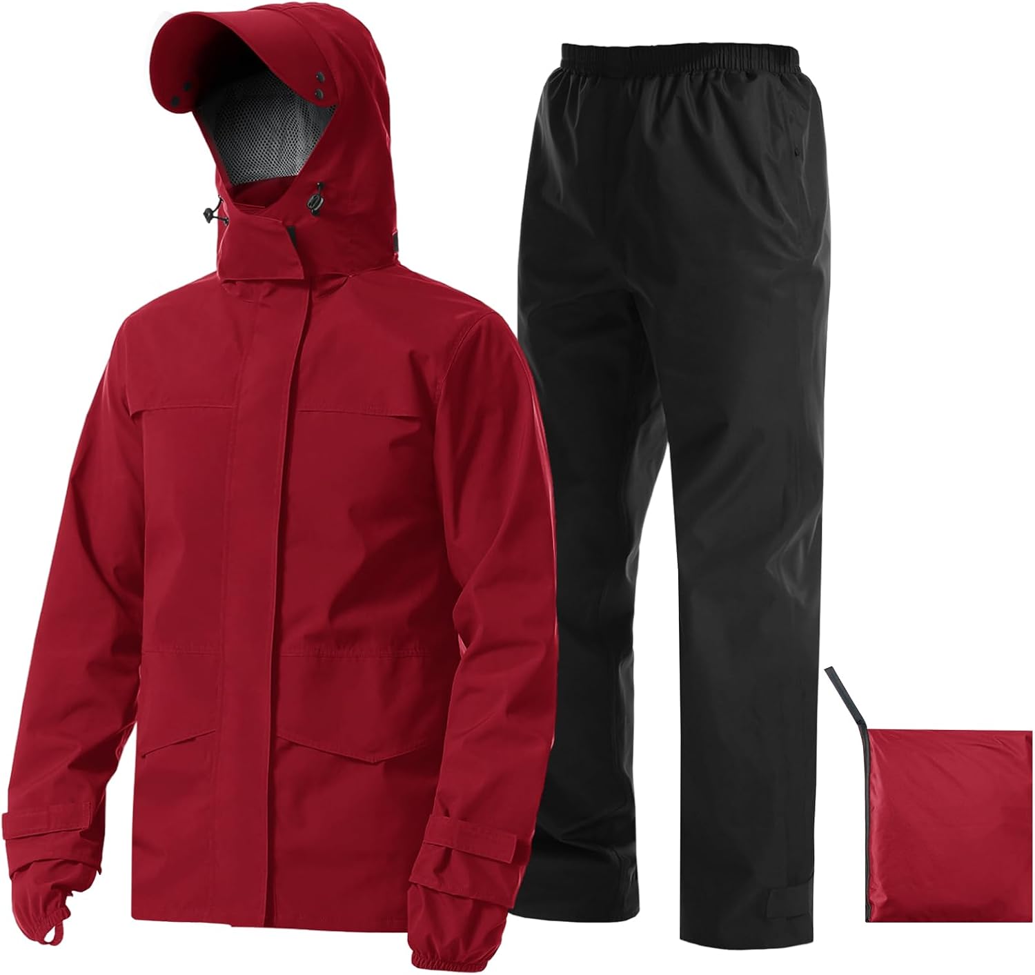 iCreek Rain Suit Waterproof Breathable Lightweight 2-Piece Rain Gear Unisex