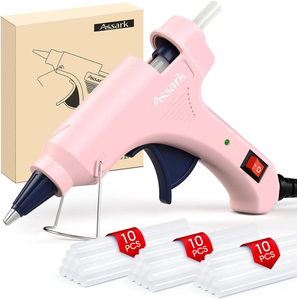 Assark 30W Mini Hot Glue Gun Kit with 30 Glue Sticks