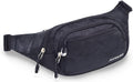 Large Fanny Pack for Men Women NSYOOMH, Crossbody Waist Bag 5-Zipper Pocket
