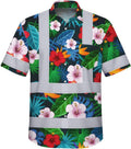 High Visibility Hawaiian Shirt for Men Tropical Shirts Custom Name Floral Outfit Reflective Safety Workwear