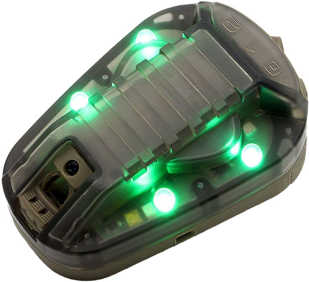 Tactical Helmet Signal Light with LED and IR/Strobe FunctionOutdoor Sports Survival Signal Light