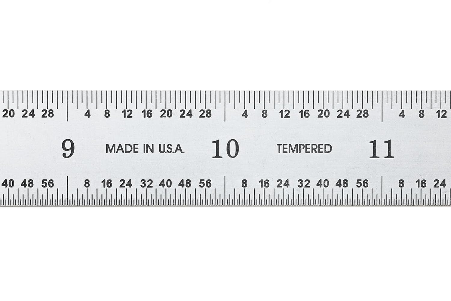 PEC Tools 18" Flexible Metal Ruler, 3R Graduation, Precision Measuring Tool