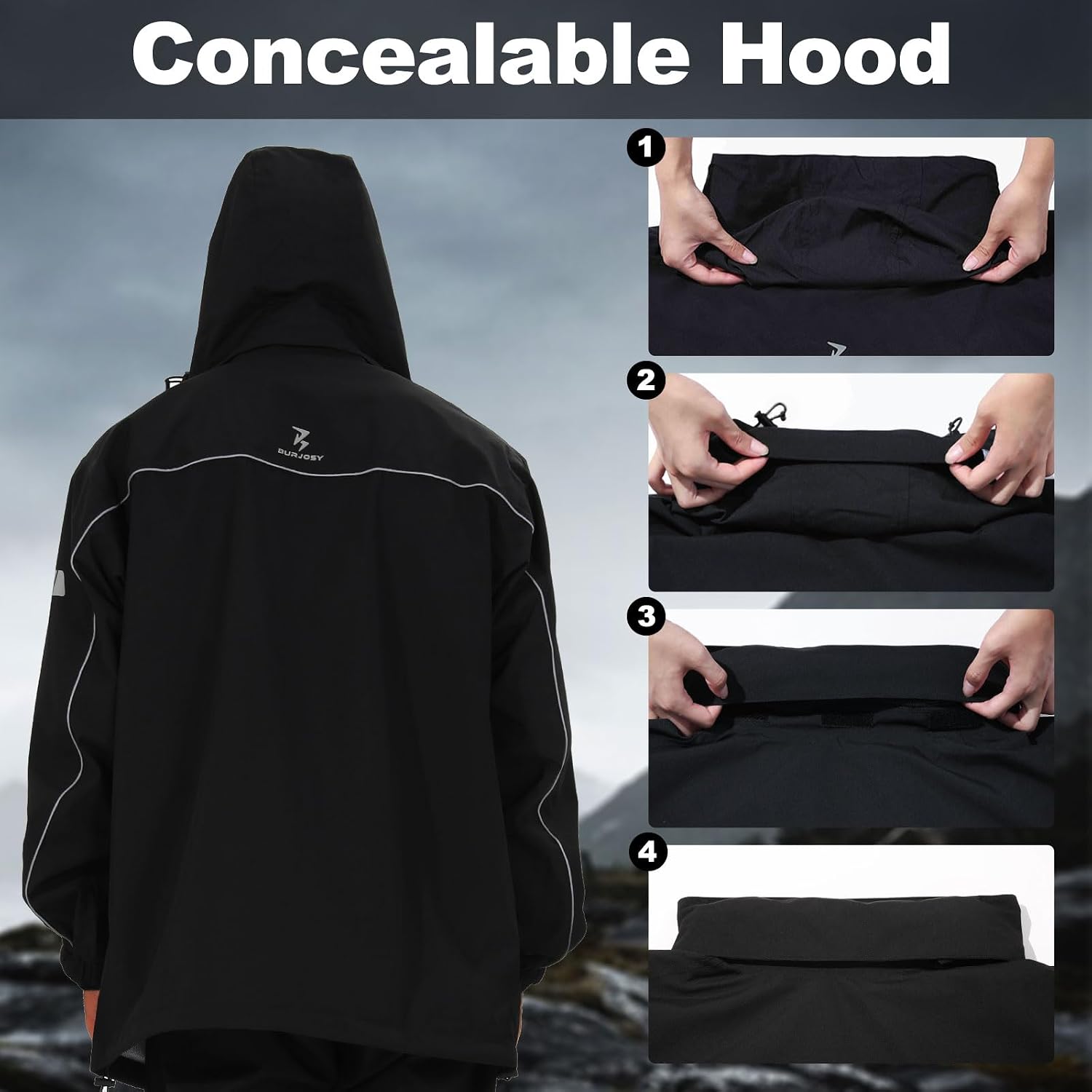 Rain Suit for Men Waterproof Packable Rain Jacket and Pants Set
