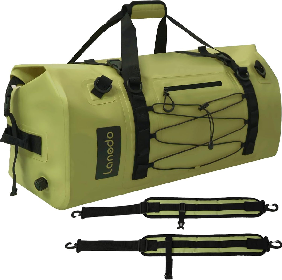80L Dry Bag Large Waterproof Bag Roll-Top Heavy Duty Fishing Duffel Bag with Durable Straps & Handles for Kayaking Paddle boarding Boating Rafting Fishing Canoeing Camping