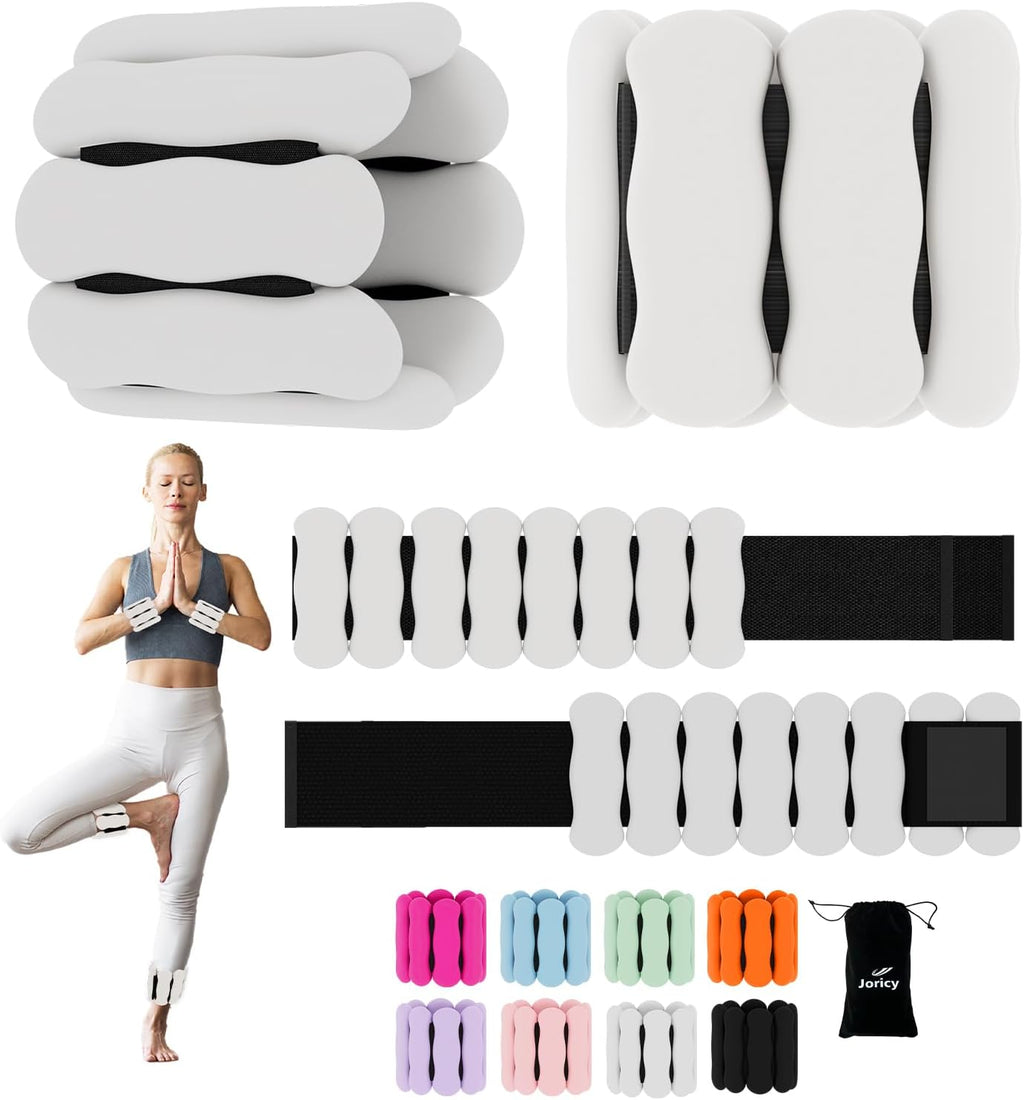 Ankle Weights Wrist Weight for Women Men, Set of 2, 1 lb/2 lb Each
