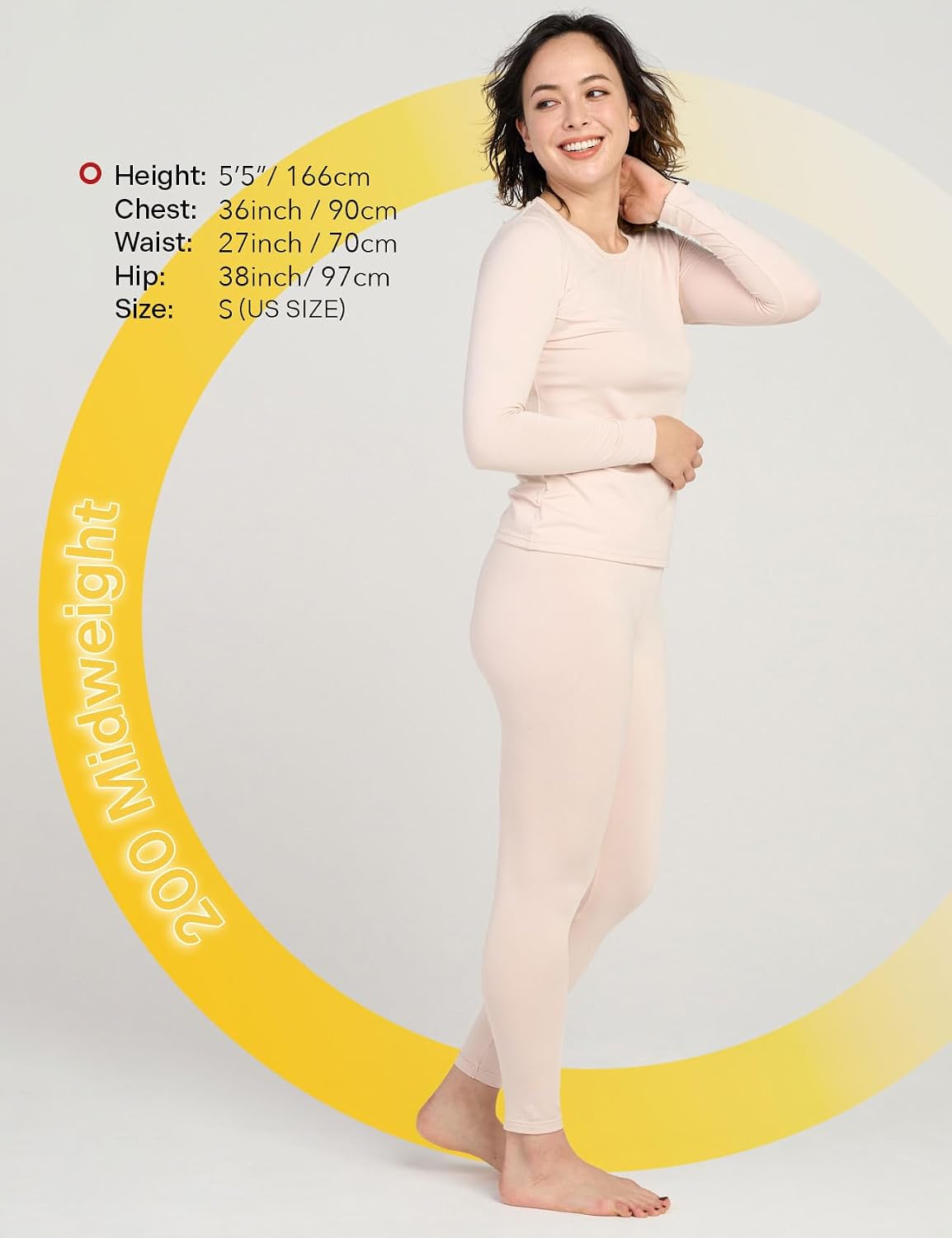 LAPASA Women's Thermal Underwear Set Light/Mid/Heavy Weight L17/ L41/L44