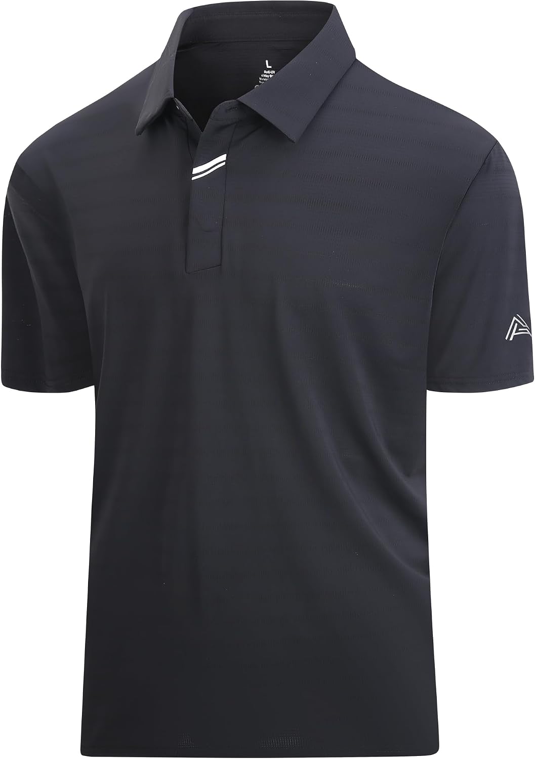 Damipow Golf Shirts for Men Dry Fit Short Sleeve Print Collared Polo Shirt