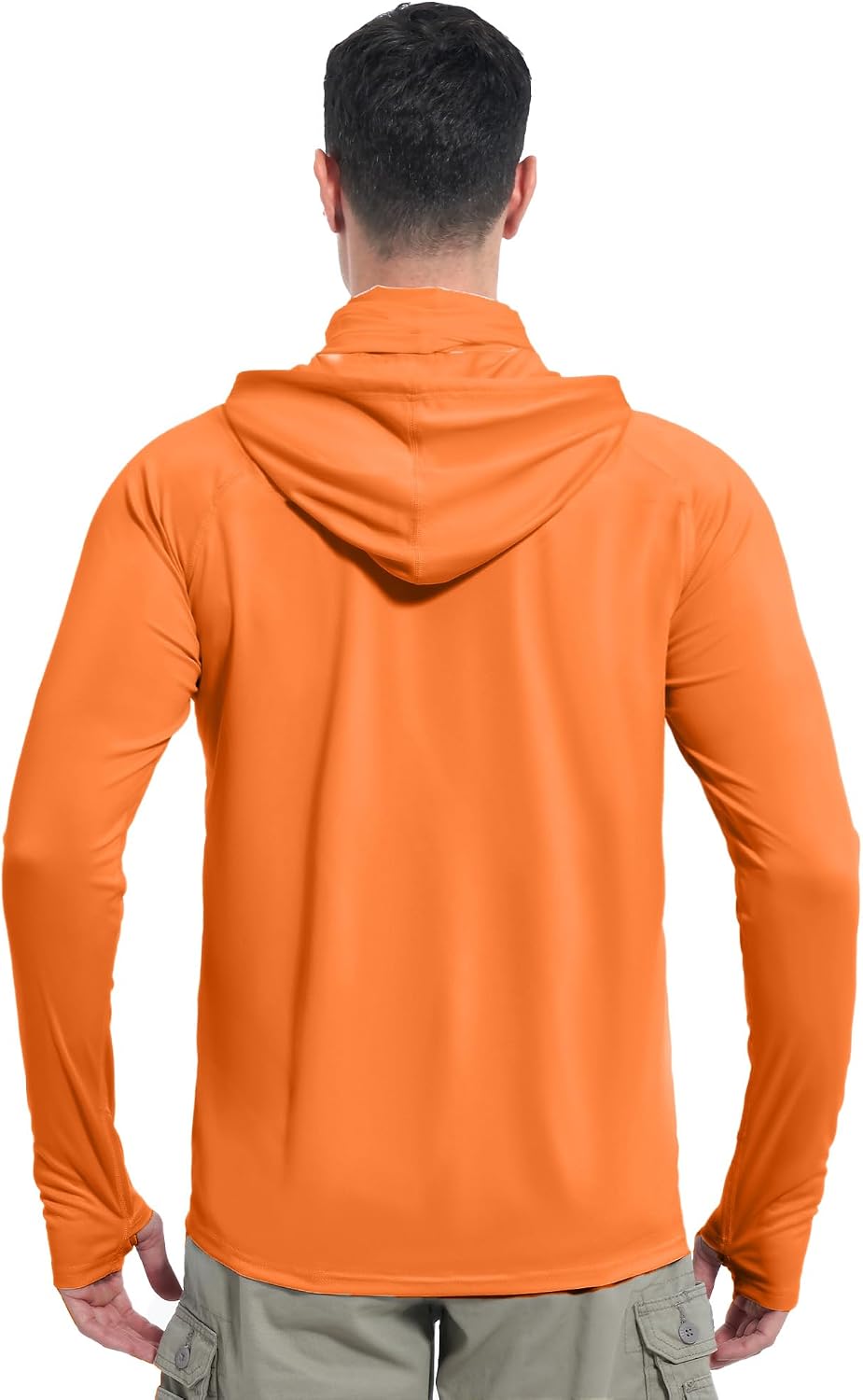 isnowood Mens UPF 50+ Sun Hoodie Long Sleeve Fishing Shirt with Face Mask