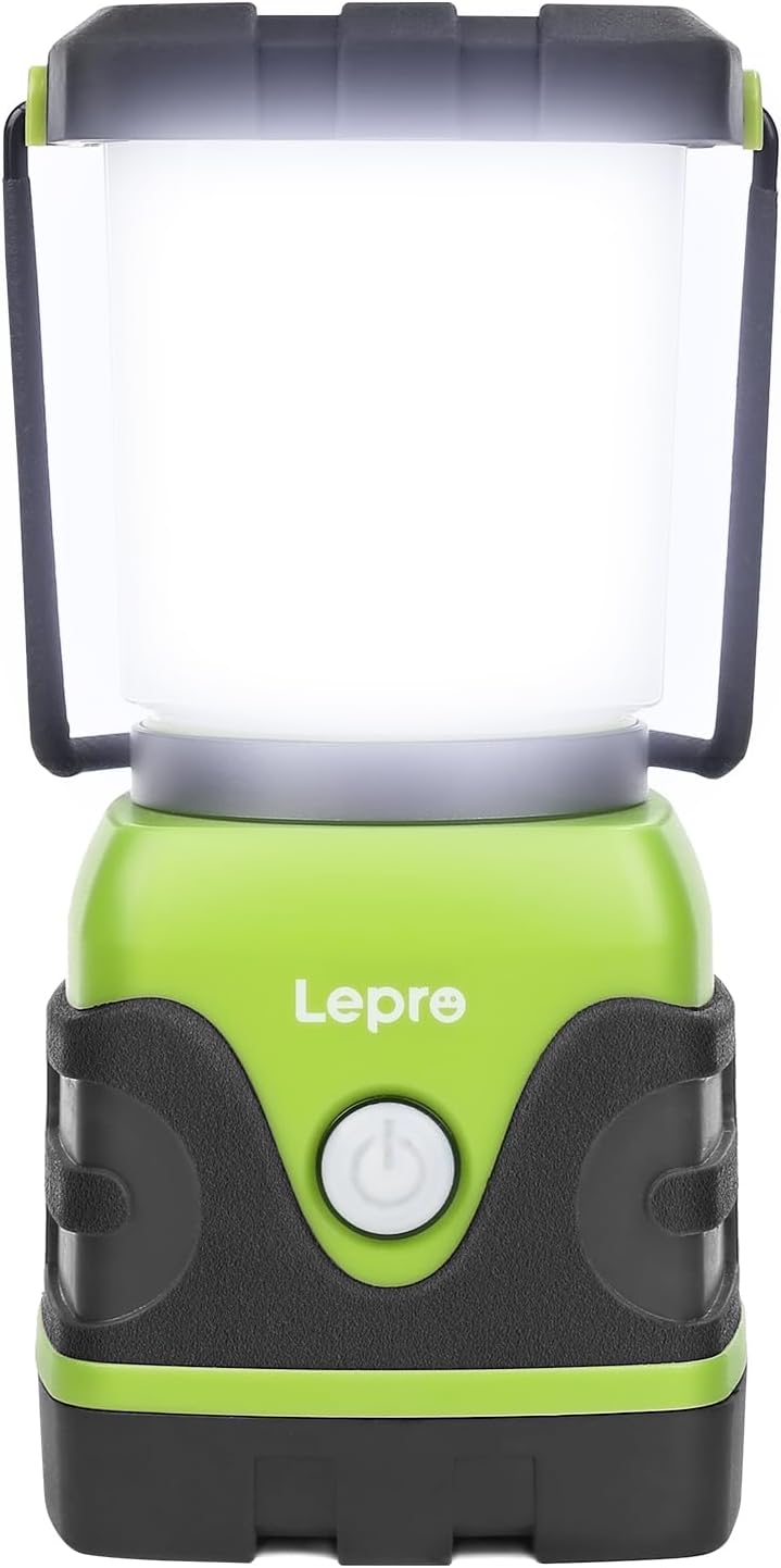 Lepro 1500LM Battery Powered LED Camping Lantern with 4 Light Modes