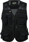 Spanye Mens Outdoor Fishing Vest Safari Travel Photography Vests Jacket Multi Pocket