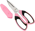 BoFuYuan Utility Scissors All Purpose heavy duty 8-Inch Pink
