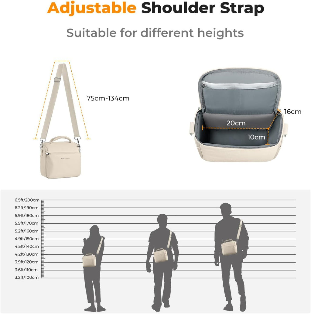 K&F CONCEPT Camera Sling Bag Small Crossbody Case