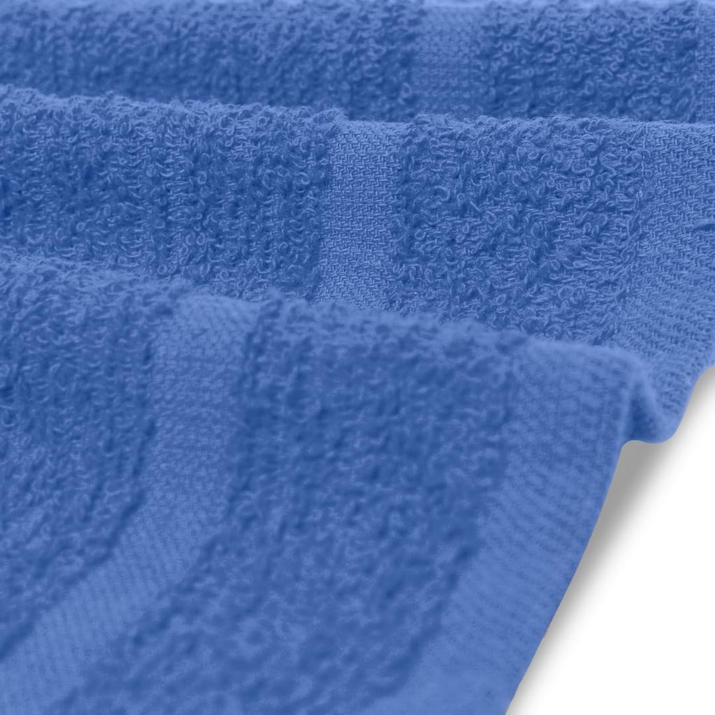 Avalon Towels Cotton Washcloths – (Pack of 60) Size 12x12 Inches, 100% Ring Spun Cotton, Soft & Absorbent Face Towels, Gym Towels, Hotel and Spa Quality, Reusable Fingertip Towels (Blue)
