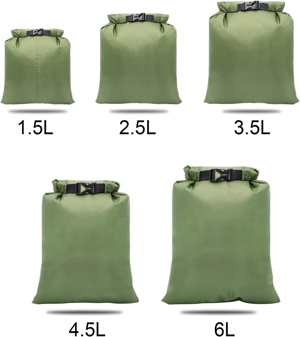 TRENDBOX Roll Top Waterproof Dry bag Kit Storage Compression Bag Sack Poch Packing Organizers Water Resistant Camping Travel