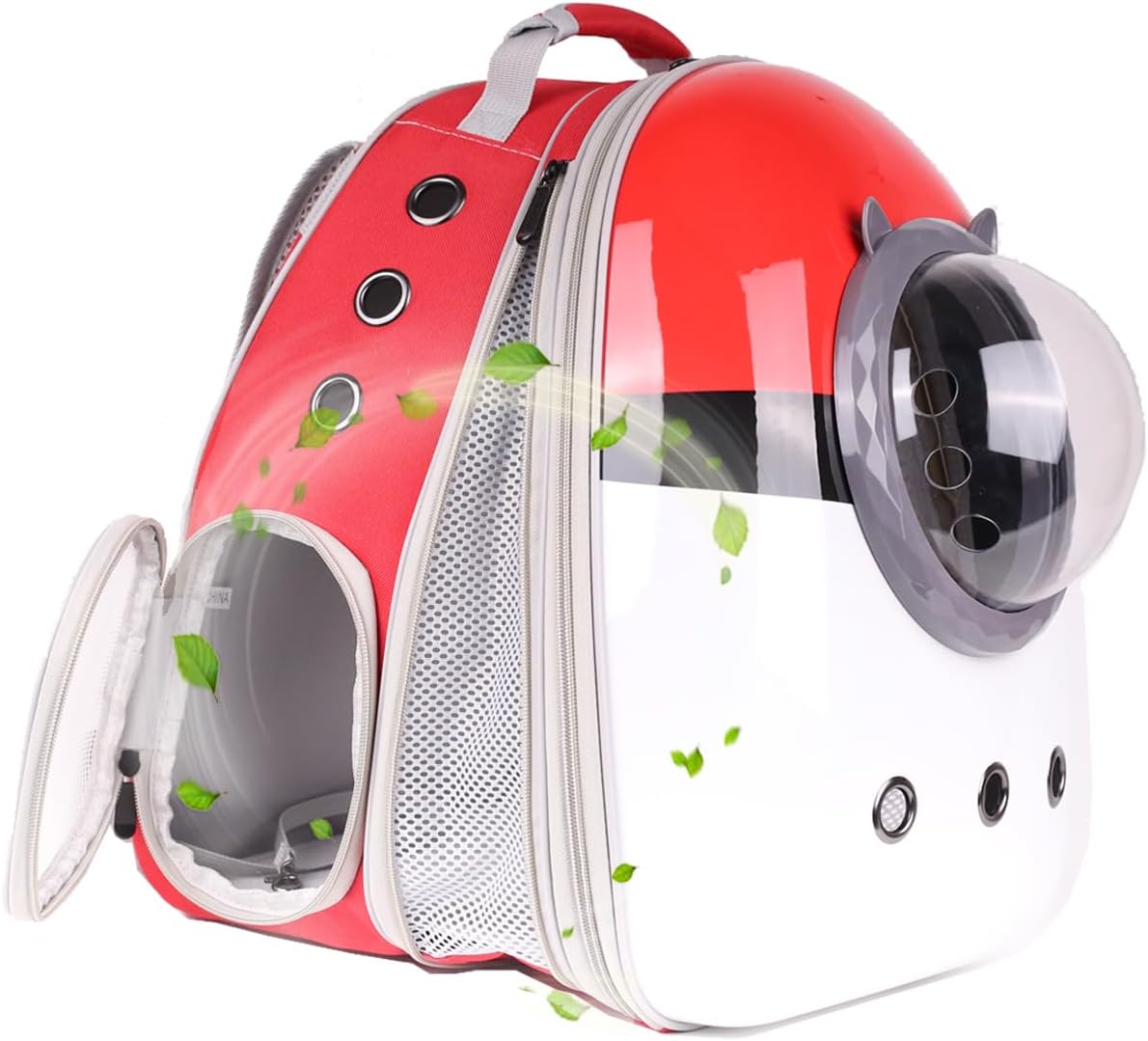 Dual Expandable Cat Backpack Front & Back Extension Pet Backpack Carrier, Fit up to 20 lbs, Bubble Capsule Dog Backpack Travel, Hiking & Outdoor