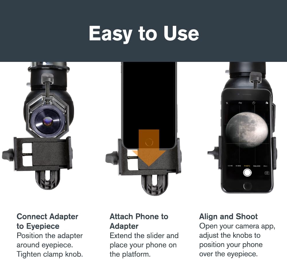 Celestron Basic Telescope Eyepiece Smartphone Adapter
