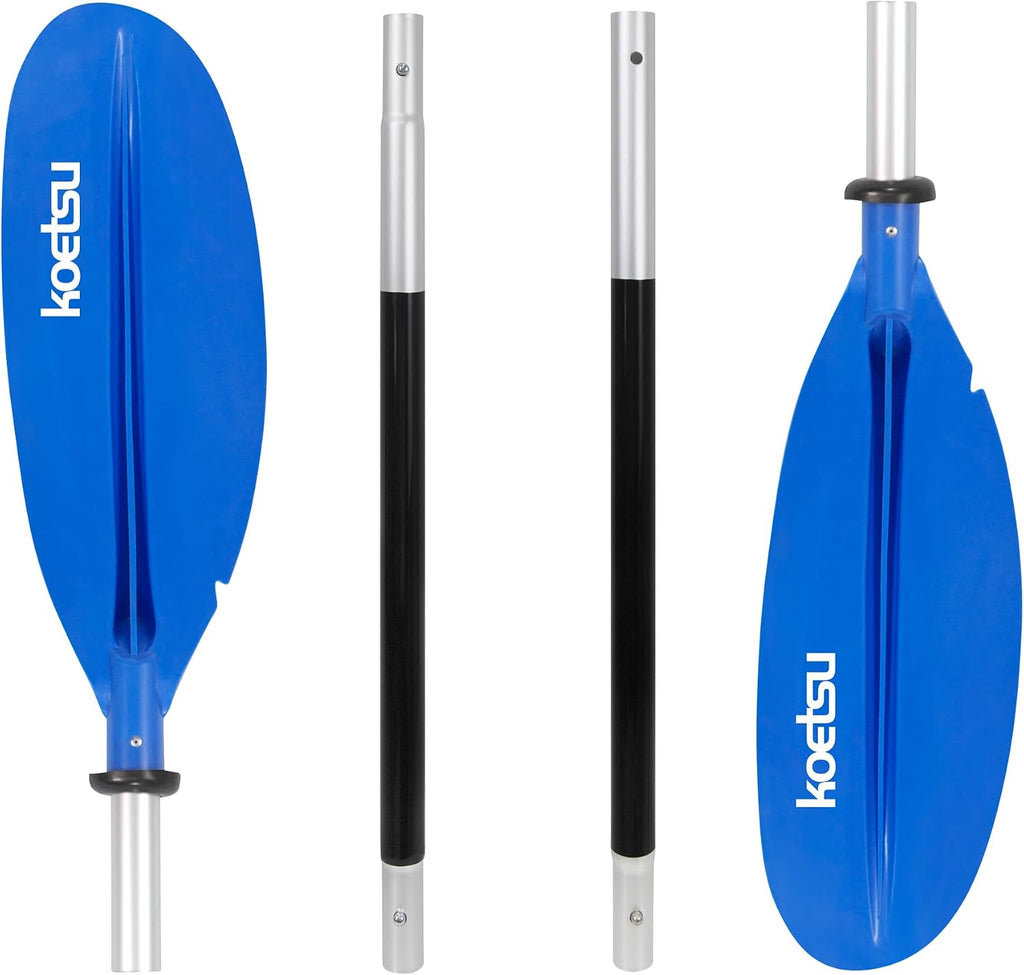 KOETSU Floatable Kayak PaddleAlloy Shaft Adjustable Lightweight Oar for Kayaking Canoeing Boating