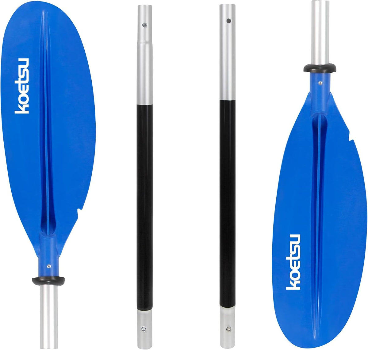 KOETSU Floatable Kayak PaddleAlloy Shaft Adjustable Lightweight Oar for Kayaking Canoeing Boating