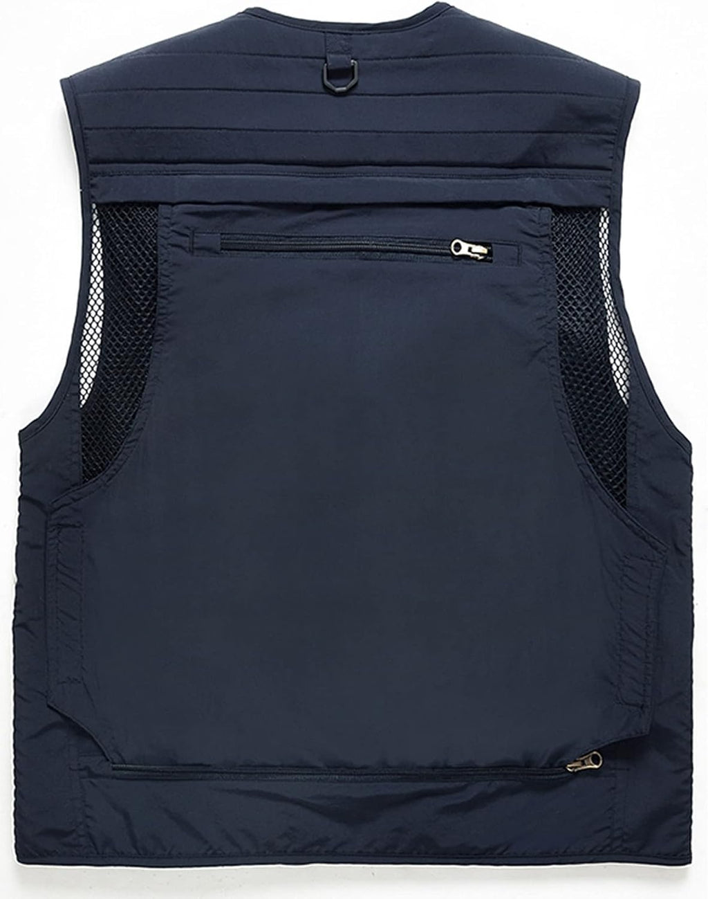 Flygo Men's Casual Lightweight Outdoor Fishing Work Safari Travel Photo Cargo Vest Jacket Multi Pockets