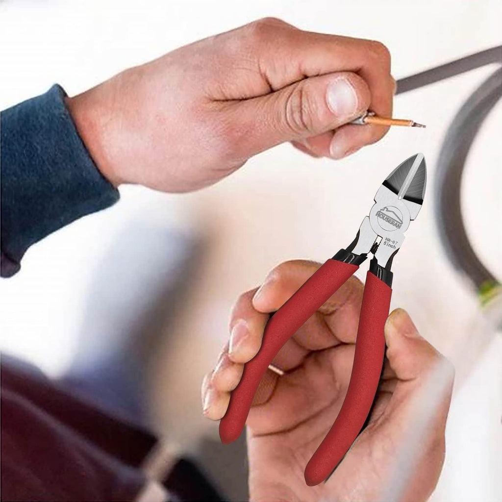 Wire Cutters 5 Pack, 5 Inch, Side Cutters, Flush Cut Pliers
