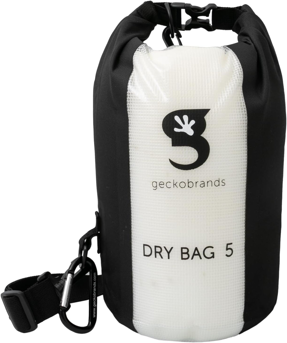 geckobrands Durable View Dry Bag – Waterproof Roll Top Dry Bag with Translucent Front Panel for Easy Identification