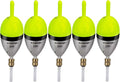 THKFISH Wood Slip Bobber for Fishing with Brass Weighted Crappie Floats