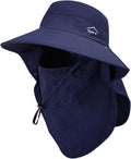 Sun Hat for Men Women with Neck Flap,UPF 50+ UV Protection Fishing Hat