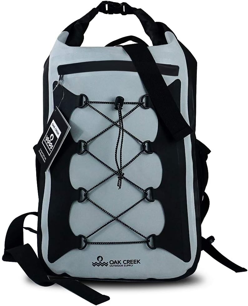 Oak Creek Canyon Falls 30L Dry Bag Backpack. Premium Waterproof Backpack with Padded Shoulder Straps. PVC Construction. Keep Your Gear Dry