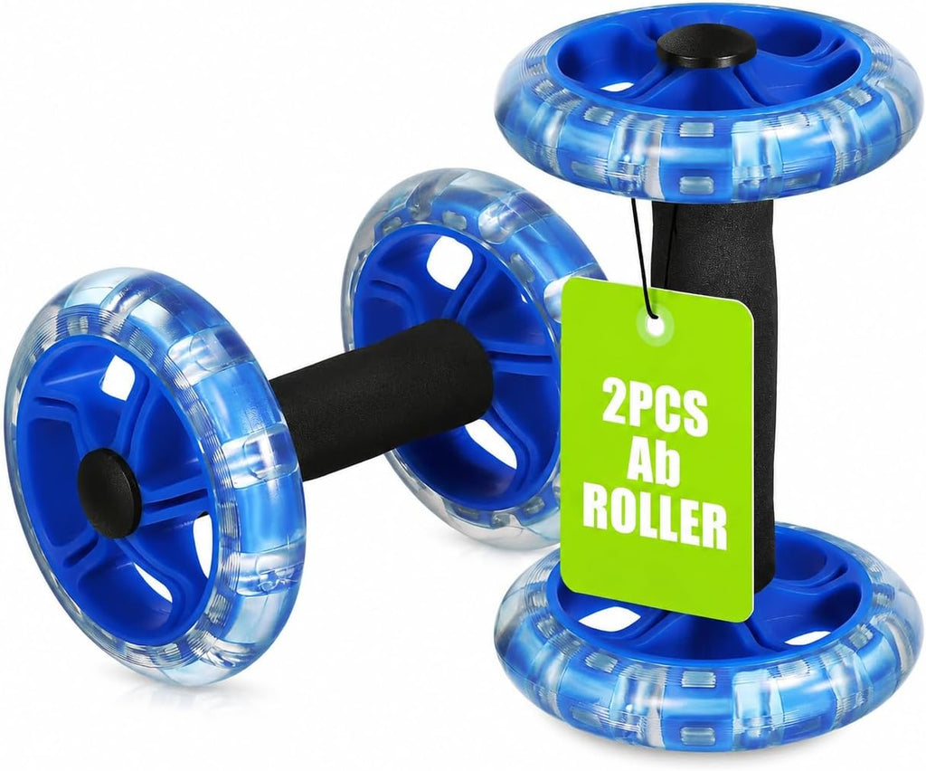 SEWACC Dual Wheel Ab Roller, Core Trainer with Non-Slip Handles
