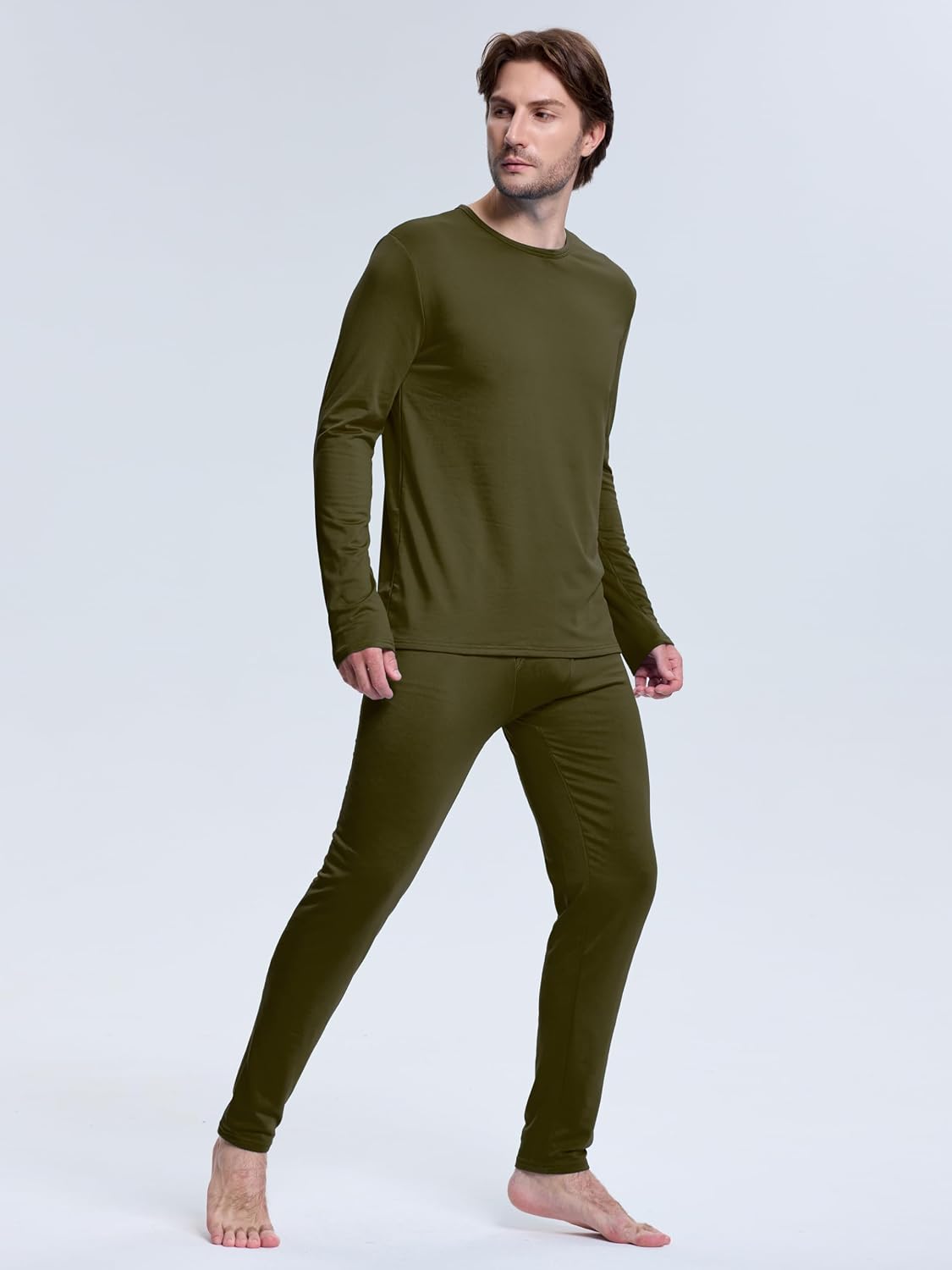 Thermal Underwear for Men Fleece Lined Long Johns for Mens Winter