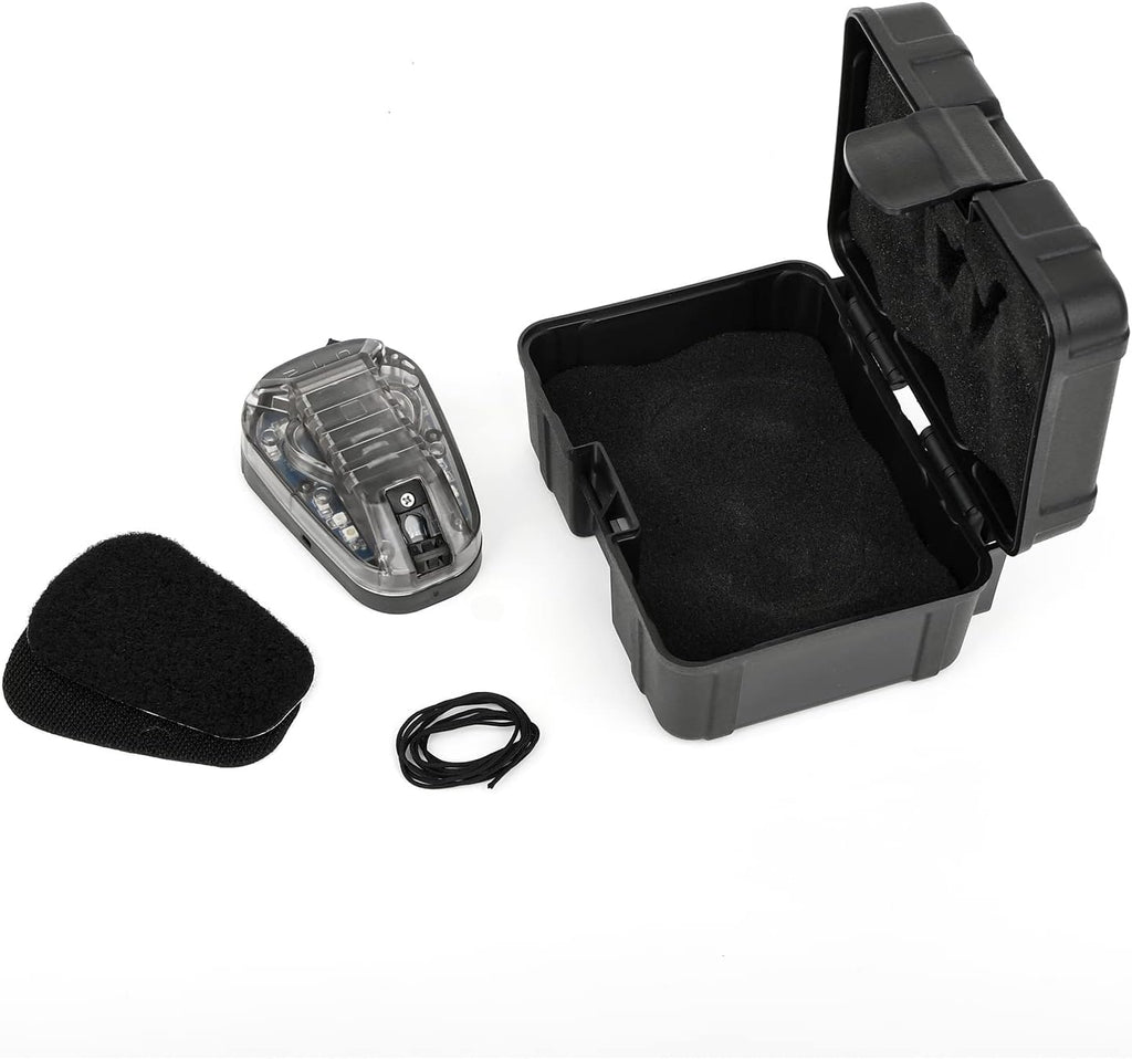 NOBUHIRO 4 Modes Tactical Helmet Light with Visible LED+IR Constant/Strobe