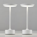 PUSU Rechargeable Table Lamps Set of 2, White Cordless Portable Desk Lamp