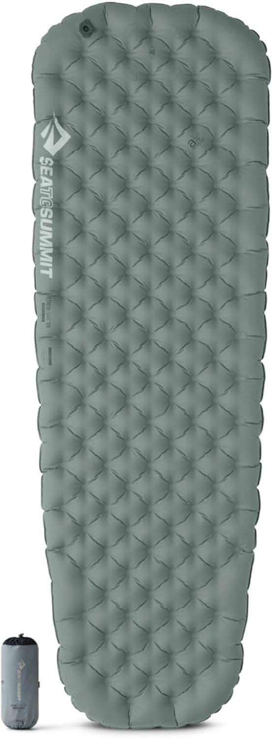 Sea To Summit Ether Light XR Insulated Sleeping Pad, Rectangular - Large (78 x 25 x 4 Inches), Grey