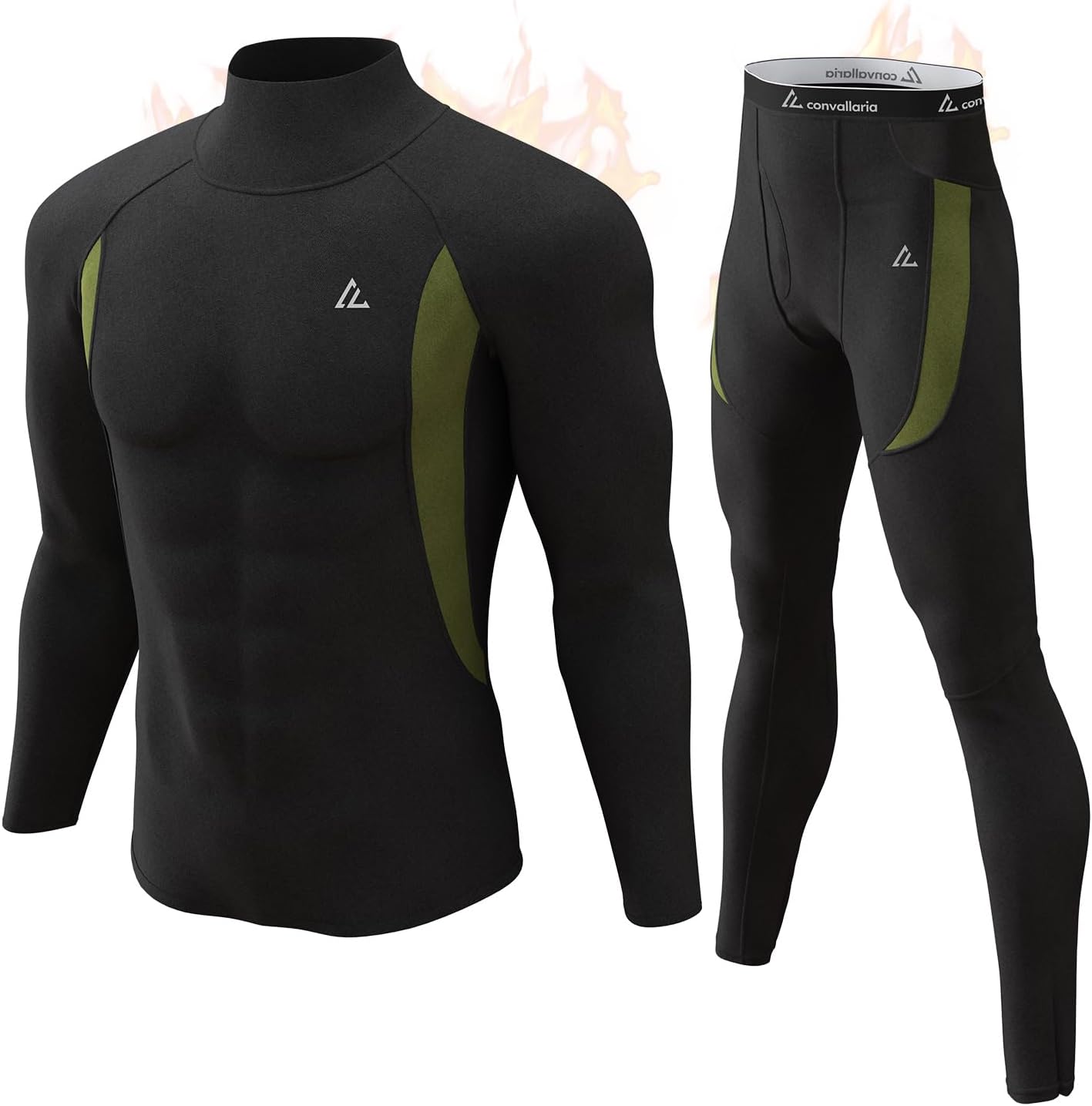 Mens Thermal Underwear Long Johns Set Cold Weather Hunting Base Layer