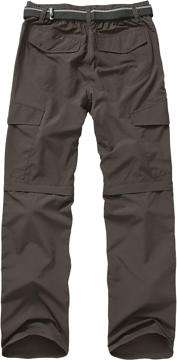 linlon Boy Scout Pants Hiking Mens Convertible Zip Off Safari Fishing