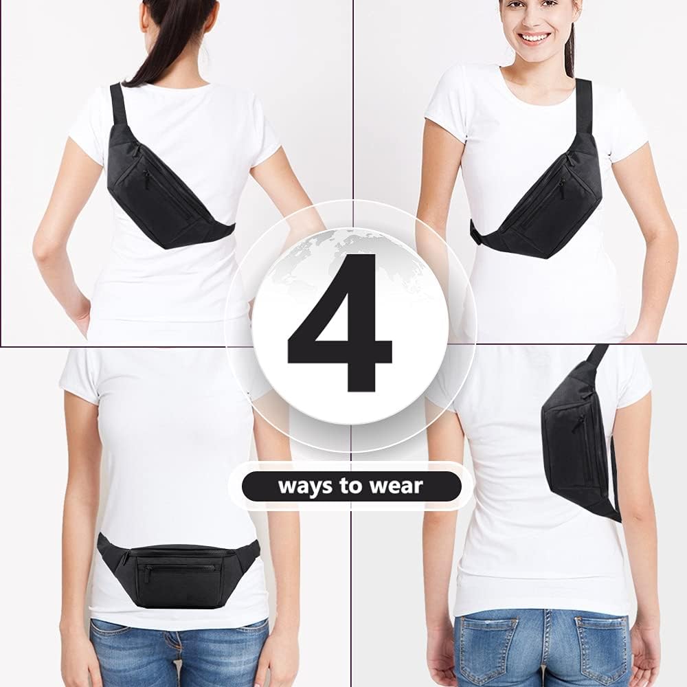 AIKENDO Fanny Pack for Men Women, Crossbody Waist Bag Pack Phone Bag
